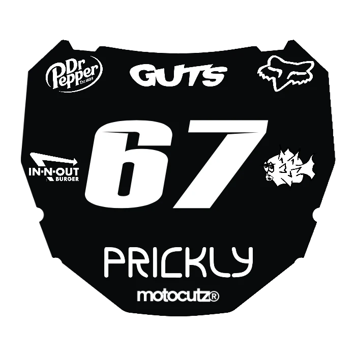CUSTOM ODI NUMBER PLATE DECAL