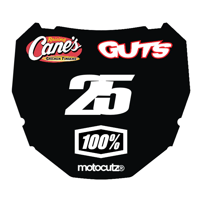 CUSTOM ODI NUMBER PLATE DECAL
