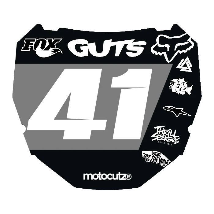 CUSTOM ODI NUMBER PLATE DECAL