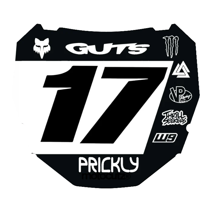 CUSTOM ODI NUMBER PLATE DECAL