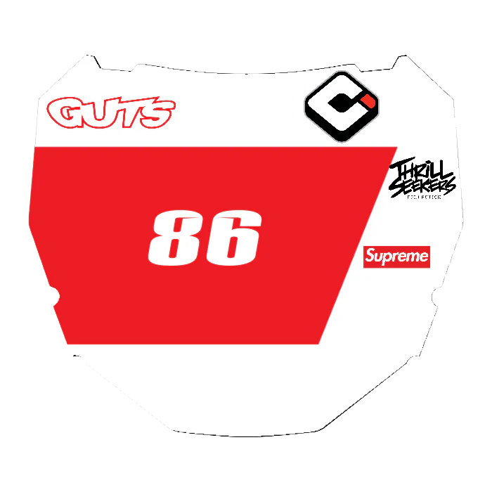 CUSTOM ODI NUMBER PLATE DECAL