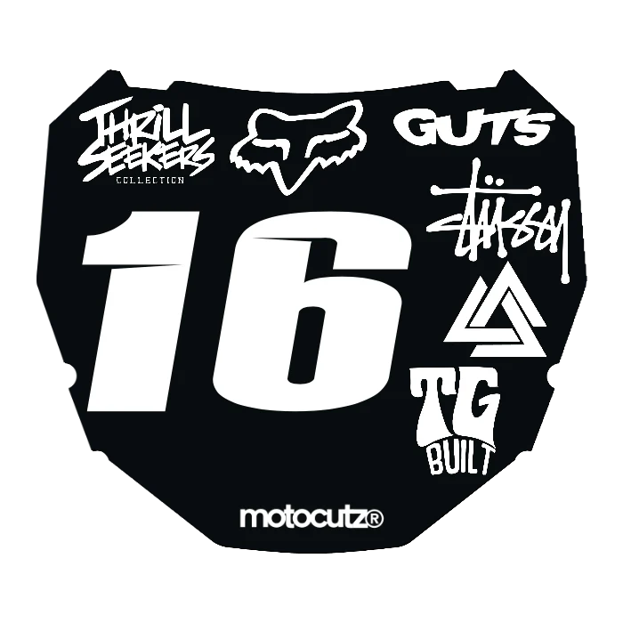 CUSTOM ODI NUMBER PLATE DECAL