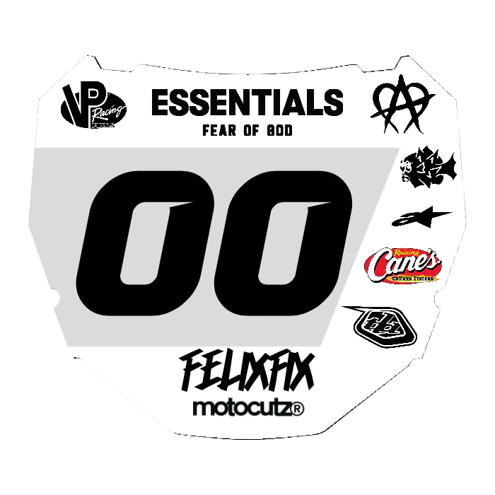 CUSTOM ODI NUMBER PLATE DECAL