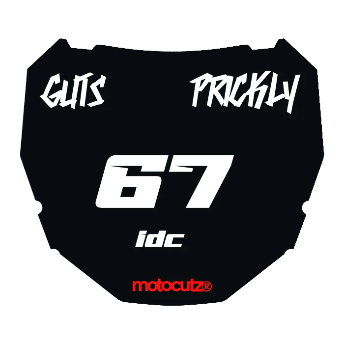 CUSTOM ODI NUMBER PLATE DECAL