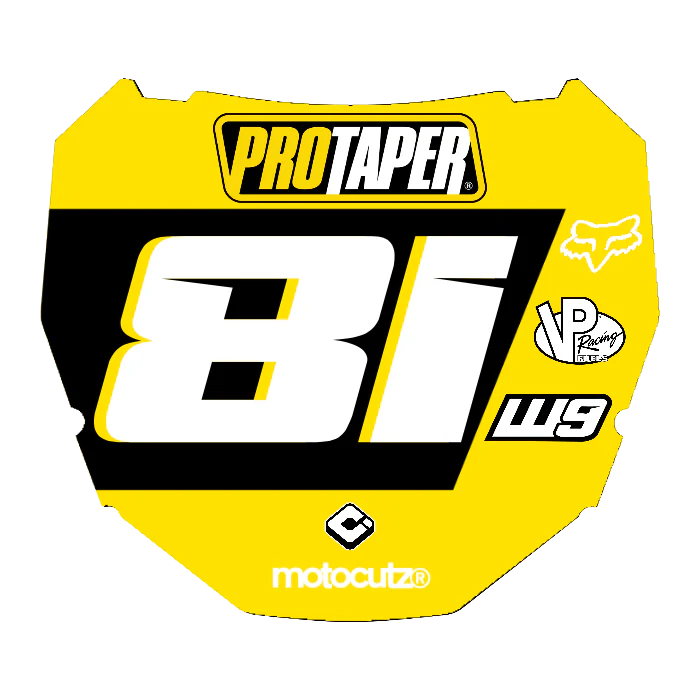 CUSTOM ODI NUMBER PLATE DECAL