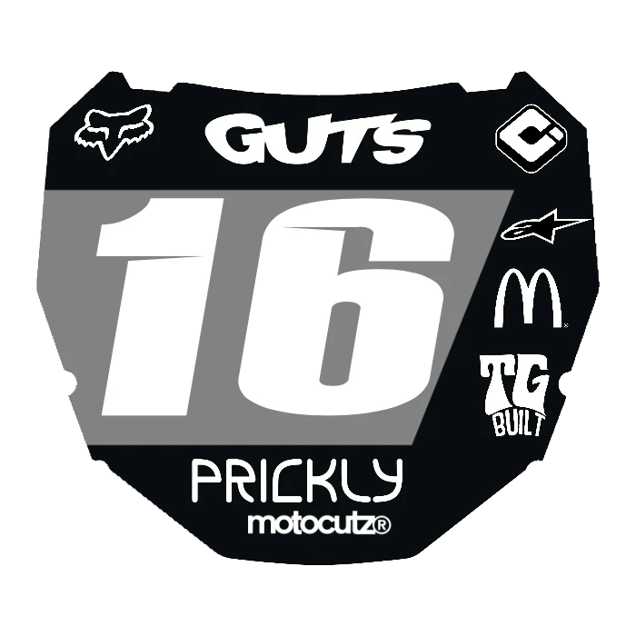 CUSTOM ODI NUMBER PLATE DECAL
