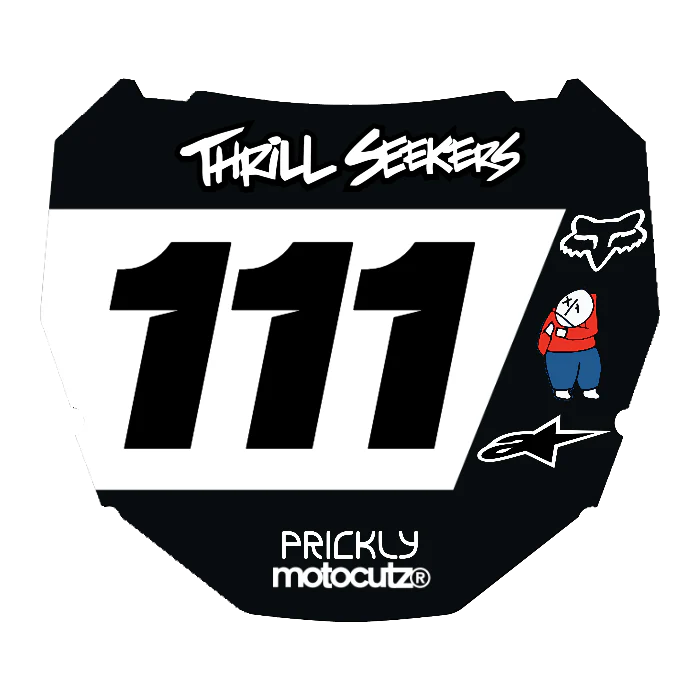 CUSTOM ODI NUMBER PLATE DECAL