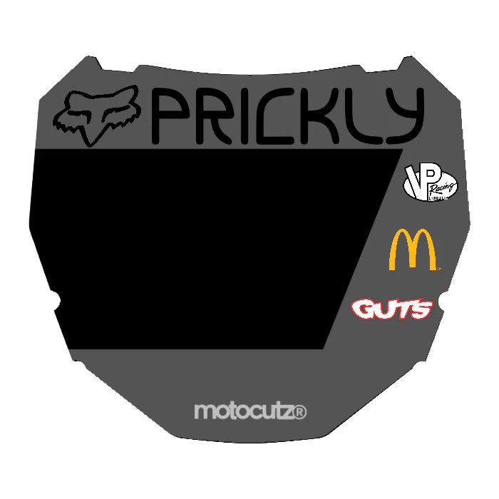 CUSTOM ODI NUMBER PLATE DECAL