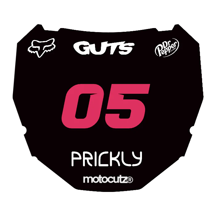CUSTOM ODI NUMBER PLATE DECAL