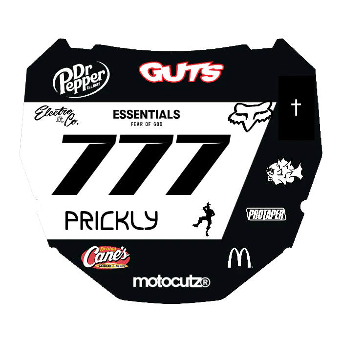 CUSTOM ODI NUMBER PLATE DECAL