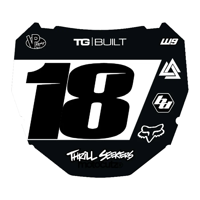 CUSTOM ODI NUMBER PLATE DECAL