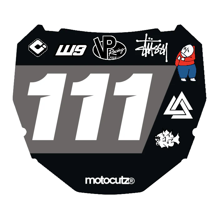 CUSTOM ODI NUMBER PLATE DECAL
