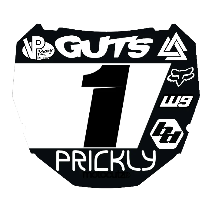 CUSTOM ODI NUMBER PLATE DECAL