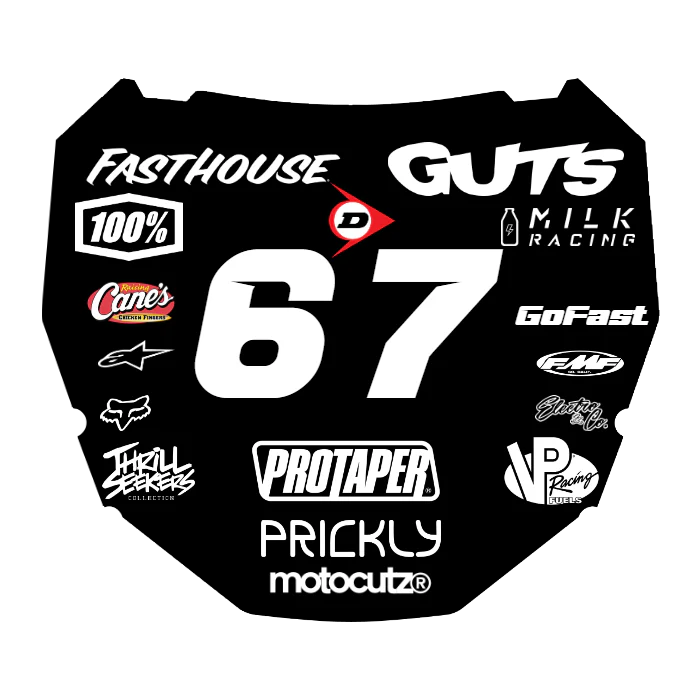 CUSTOM ODI NUMBER PLATE DECAL