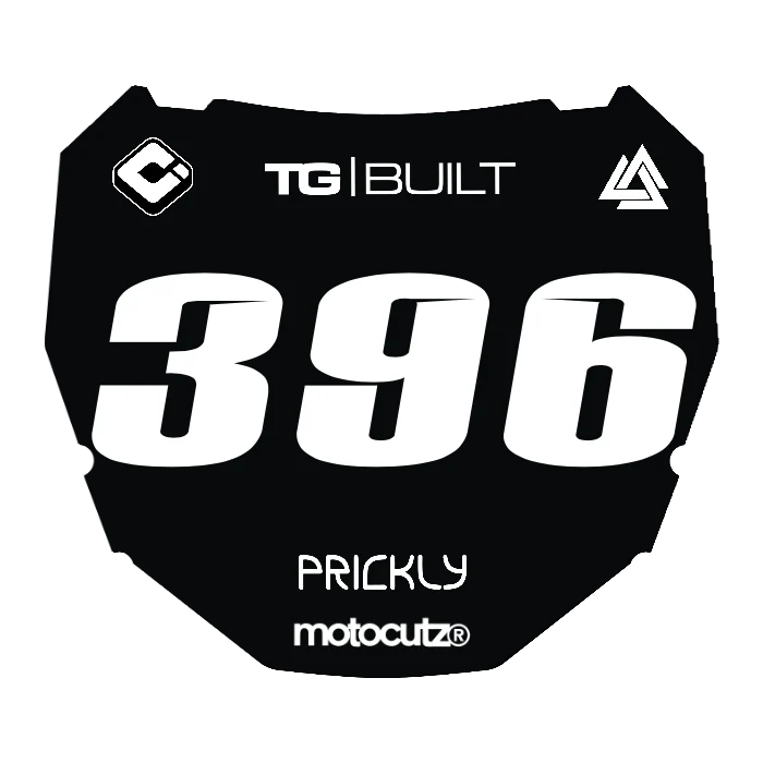CUSTOM ODI NUMBER PLATE DECAL