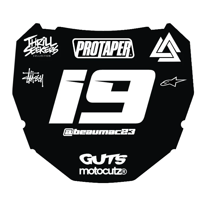 CUSTOM ODI NUMBER PLATE DECAL