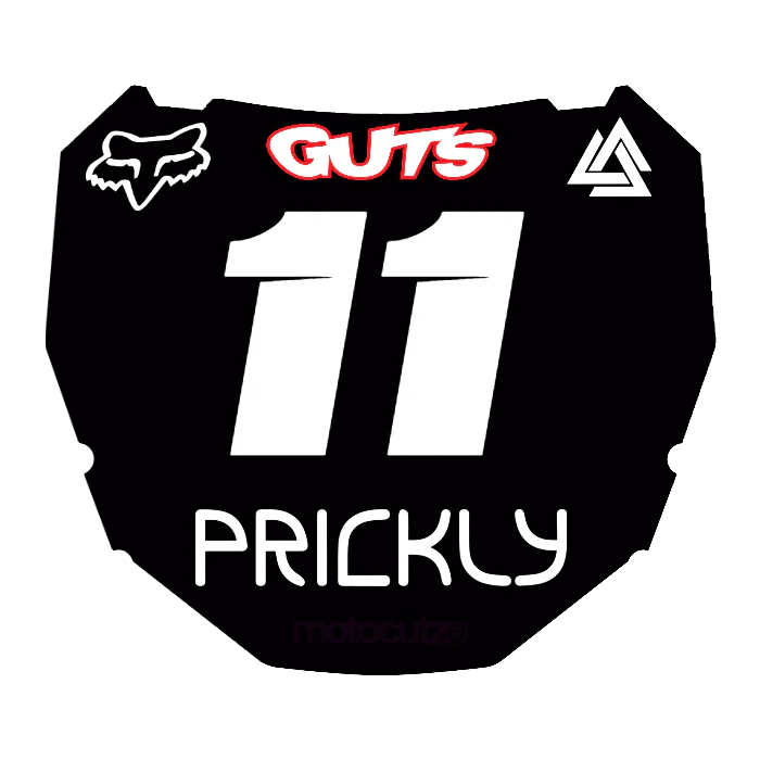 CUSTOM ODI NUMBER PLATE DECAL