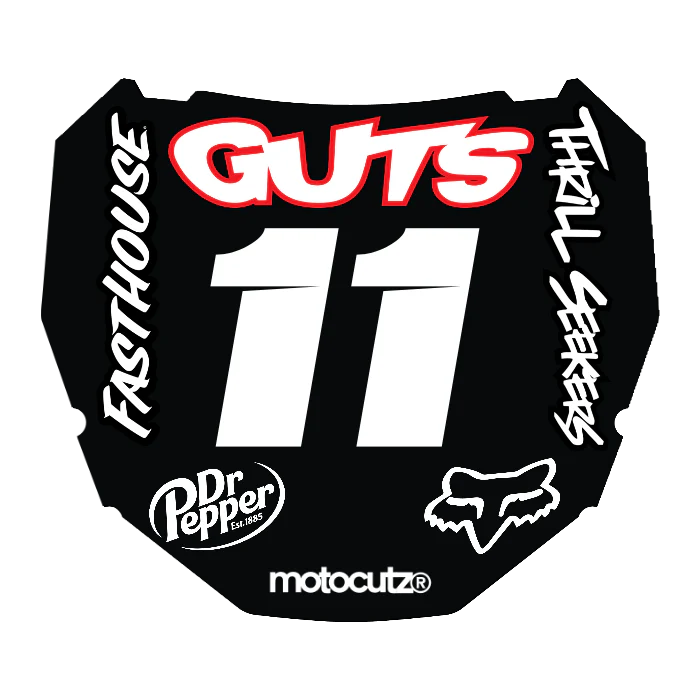 CUSTOM ODI NUMBER PLATE DECAL