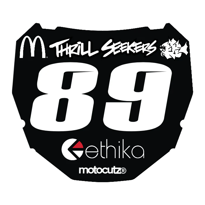 CUSTOM ODI NUMBER PLATE DECAL