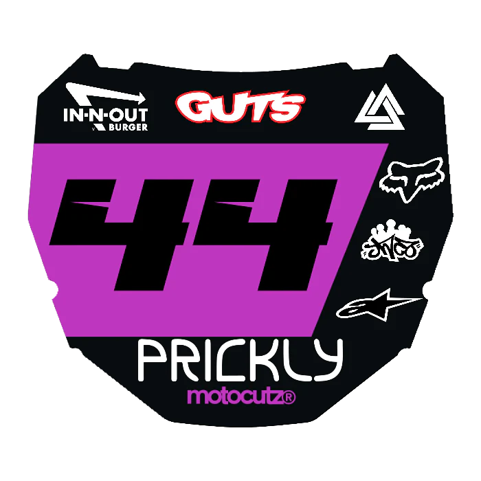 CUSTOM ODI NUMBER PLATE DECAL