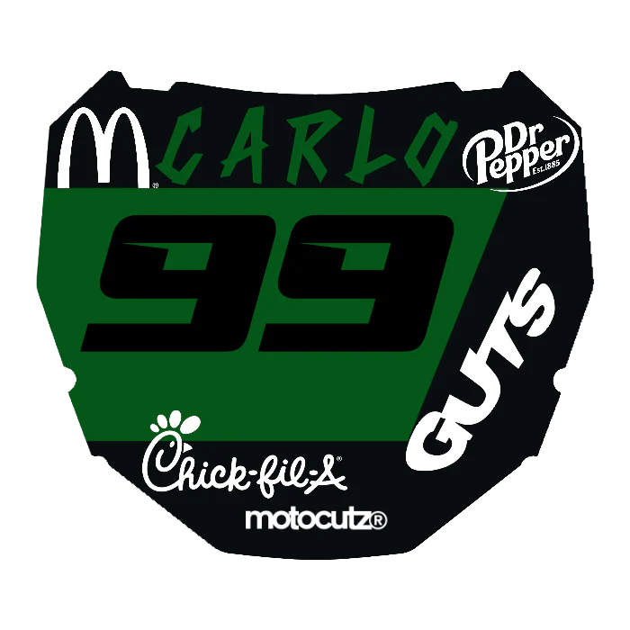 CUSTOM ODI NUMBER PLATE DECAL