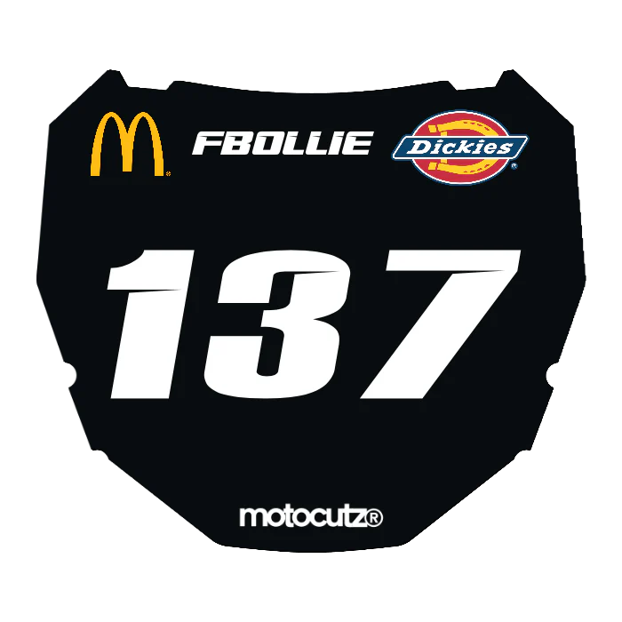 CUSTOM ODI NUMBER PLATE DECAL