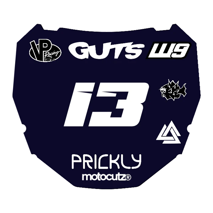 CUSTOM ODI NUMBER PLATE DECAL