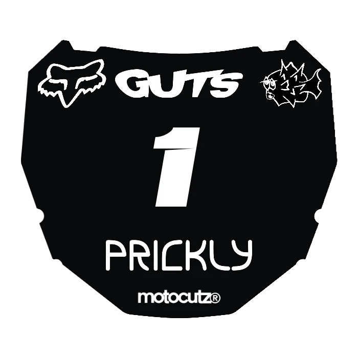 CUSTOM ODI NUMBER PLATE DECAL