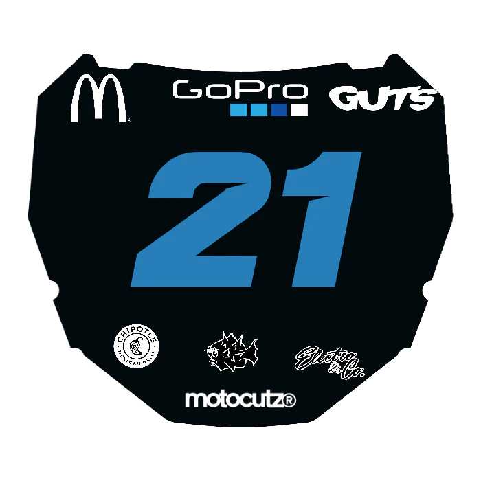 CUSTOM ODI NUMBER PLATE DECAL
