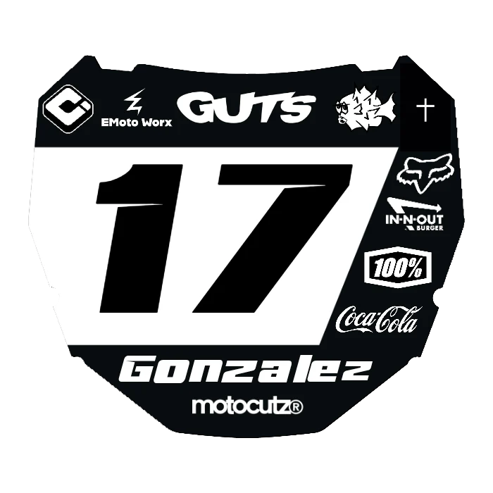 CUSTOM ODI NUMBER PLATE DECAL