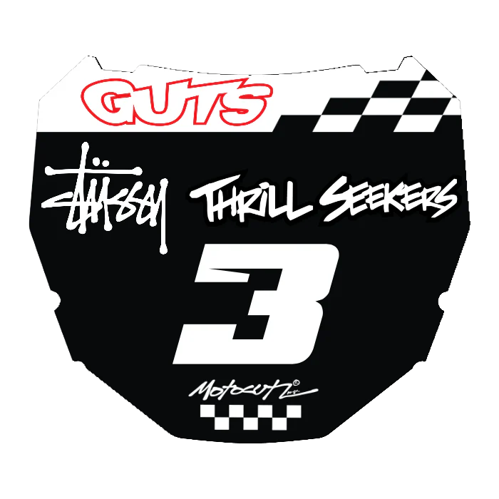 CUSTOM ODI NUMBER PLATE DECAL