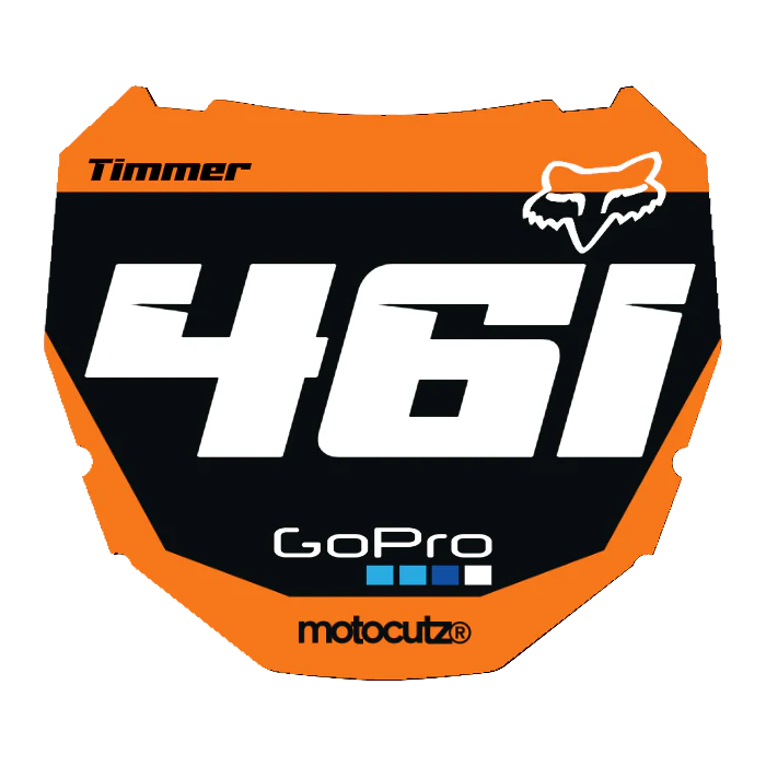 CUSTOM ODI NUMBER PLATE DECAL