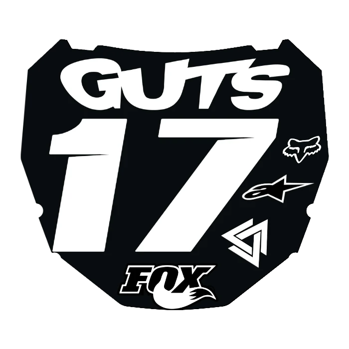 CUSTOM ODI NUMBER PLATE DECAL