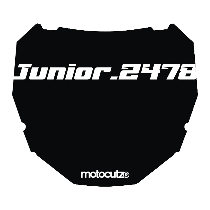 CUSTOM ODI NUMBER PLATE DECAL
