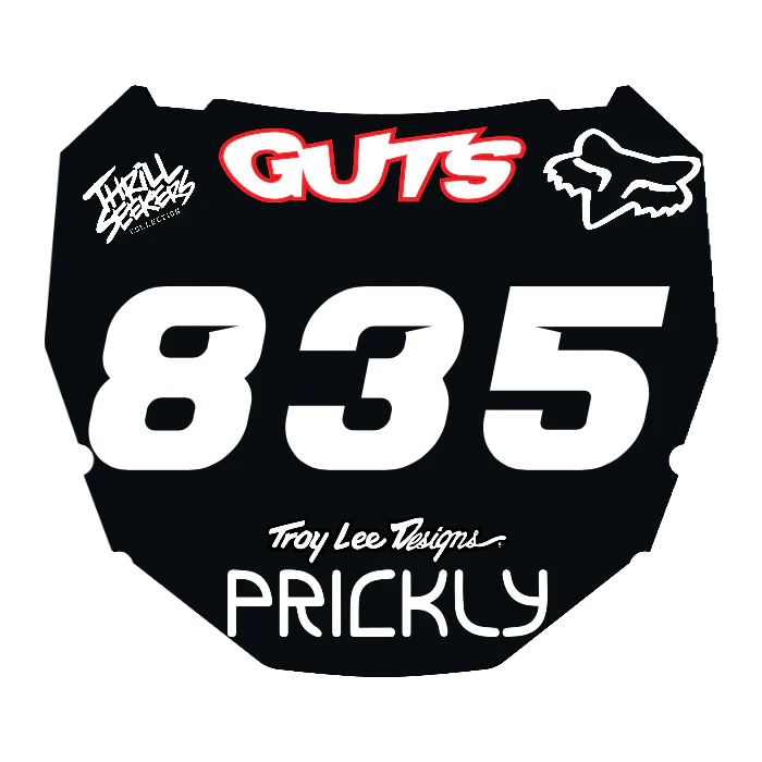 CUSTOM ODI NUMBER PLATE DECAL