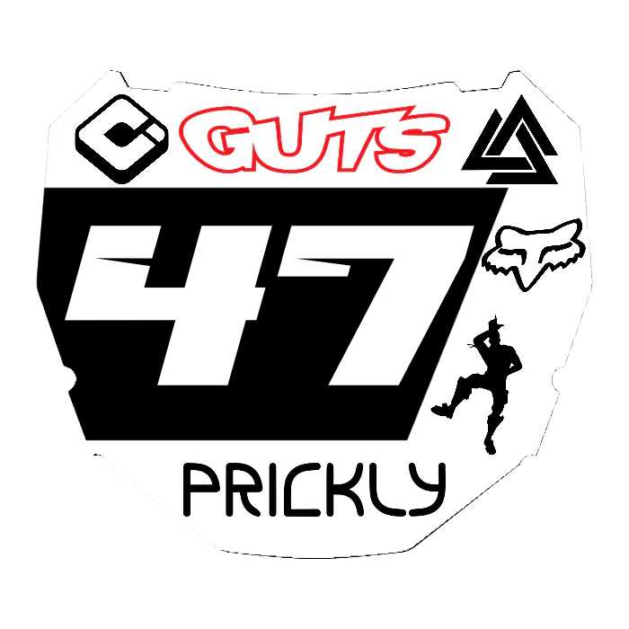 CUSTOM ODI NUMBER PLATE DECAL