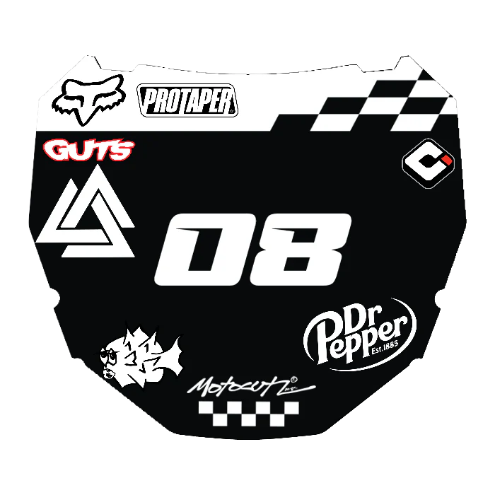 CUSTOM ODI NUMBER PLATE DECAL