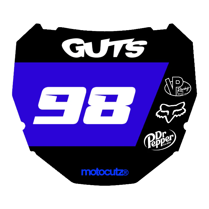 CUSTOM ODI NUMBER PLATE DECAL