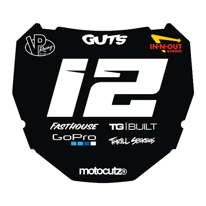 CUSTOM ODI NUMBER PLATE DECAL