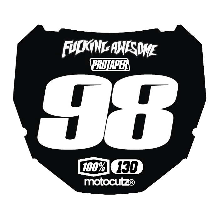 CUSTOM ODI NUMBER PLATE DECAL