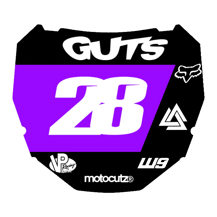 CUSTOM ODI NUMBER PLATE DECAL