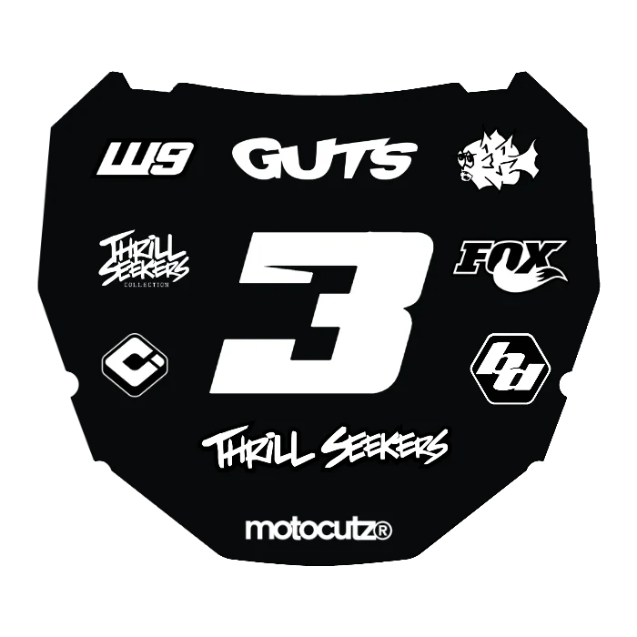 CUSTOM ODI NUMBER PLATE DECAL