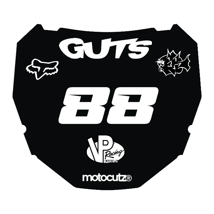 CUSTOM ODI NUMBER PLATE DECAL