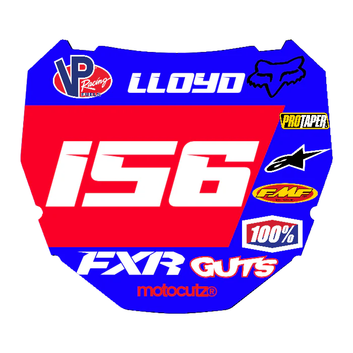 CUSTOM ODI NUMBER PLATE DECAL