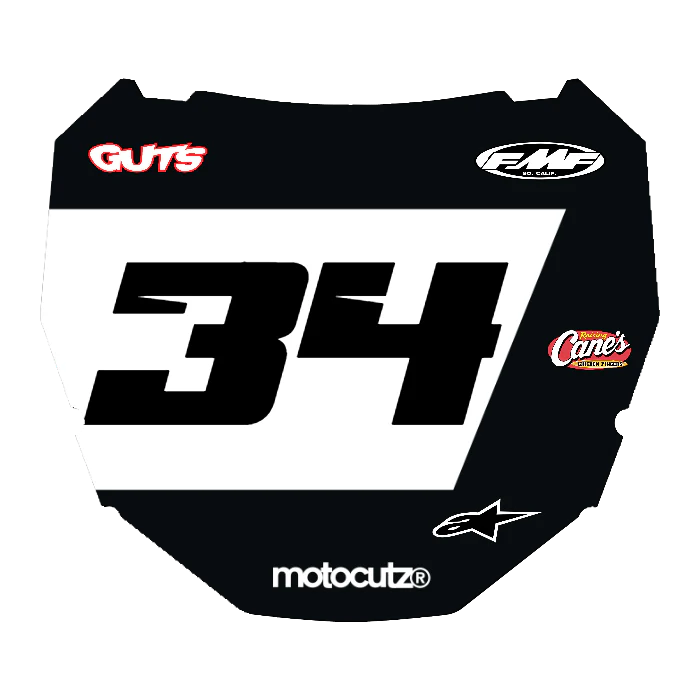 CUSTOM ODI NUMBER PLATE DECAL