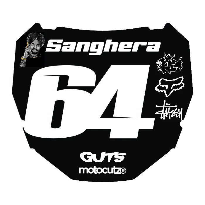 CUSTOM ODI NUMBER PLATE DECAL