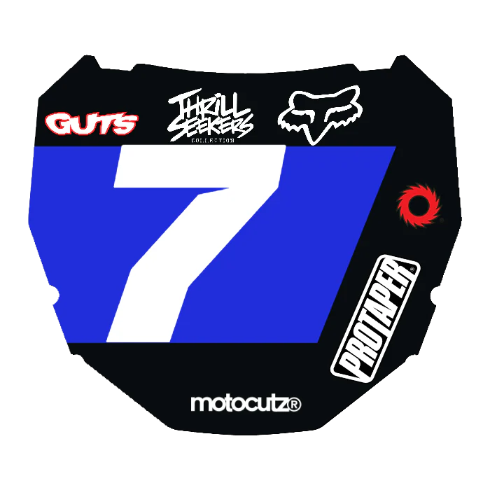 CUSTOM ODI NUMBER PLATE DECAL