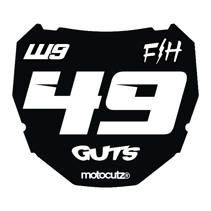 CUSTOM ODI NUMBER PLATE DECAL