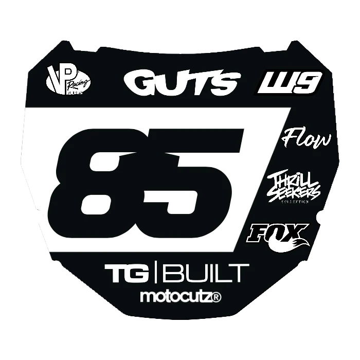 CUSTOM ODI NUMBER PLATE DECAL