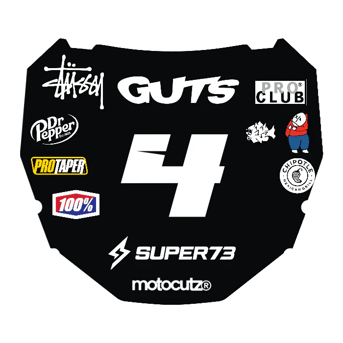 CUSTOM ODI NUMBER PLATE DECAL
